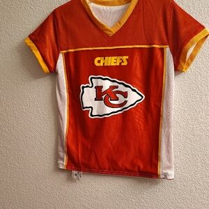 NFL Chiefs Kids Orange and White Jersey